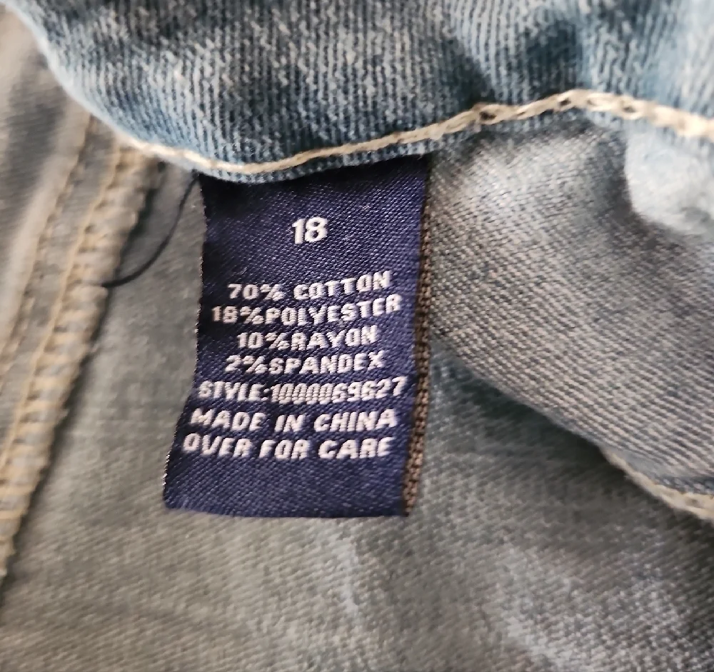 Reign Light Blue Straight Leg Jeans